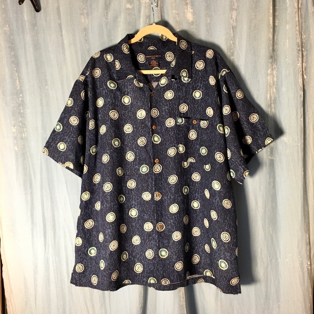 Gordon Clothing Co. linen blend Hawaiian shirt XL